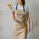 Кухонний фартух жіночий з кишенею "Мамина кухня" вінок, фото 2