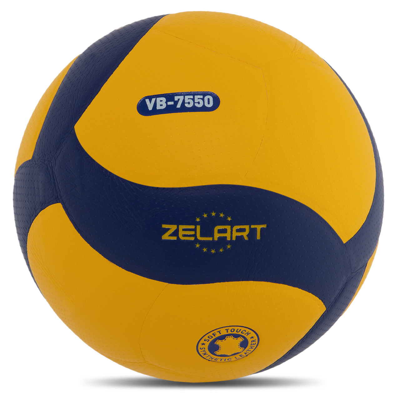 М'яч волейбольний No5 VB-7550 ZELART жовтий/синій