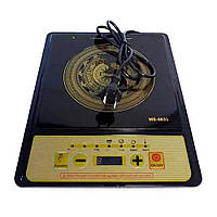 Настільна електроплита побутова Domotec MS-5833 Чорна, Кухонні індукційні плити Domotec