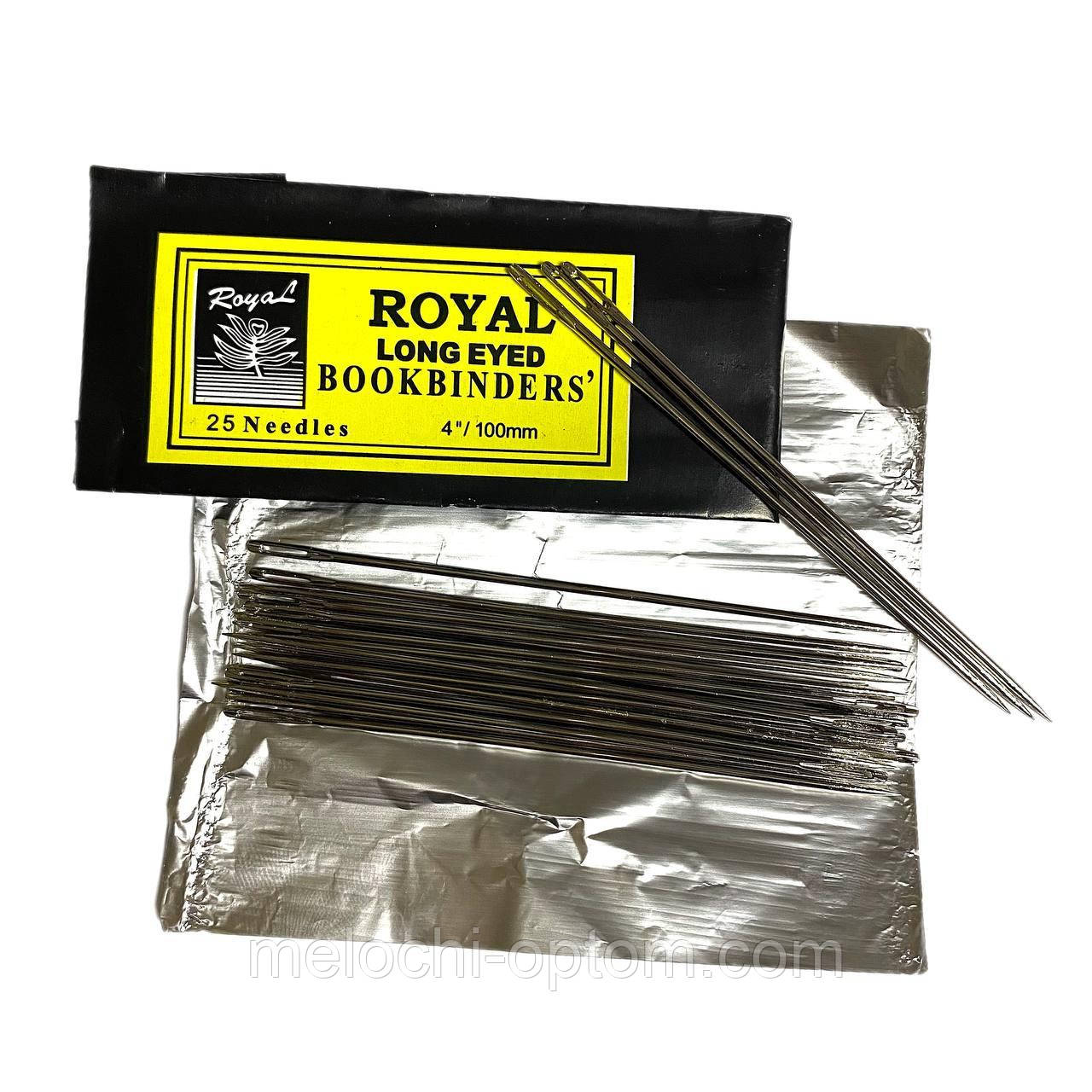 Голки швейні ROYAL 4" 100mm ЦИГАНСЬКІ (25шт/уп) ручні