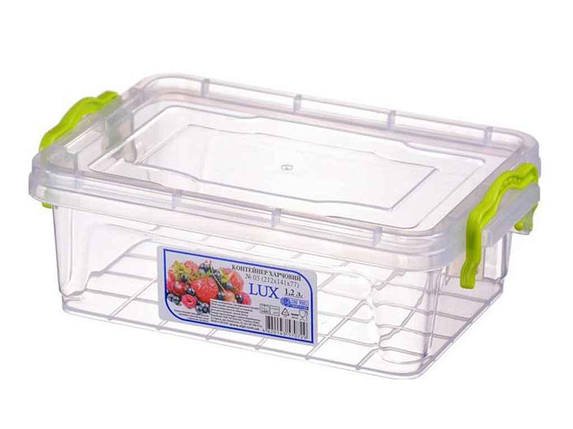 Контейнер пластиковий 1,2 л Lux No3 ТМ AL-PLASTIK FG, фото 1
