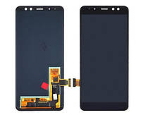 Дисплейный модуль (Lcd+Touchscreen) для Samsung A530/A8 2018 OLed черный
