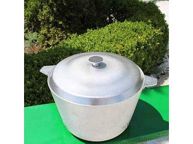 Каструля алюмінієва з кришкою 9,00л ТМ ПОЛІМЕТ FG