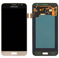 Дисплейный модуль (Lcd+Touchscreen) для Samsung J320H / DS Galaxy J3 (2016) AMOLed золотой