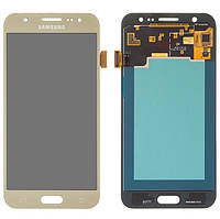Дисплейный модуль (Lcd+Touchscreen) для Samsung Galaxy J5 J500F / DS, J500H / DS, J500M / DS AMOLed золотой