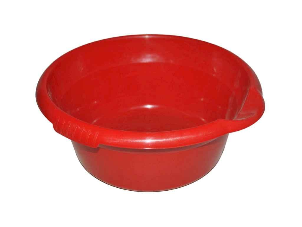 Миска пластикова 7л Медея з носиком червона ТМ МЕД FG