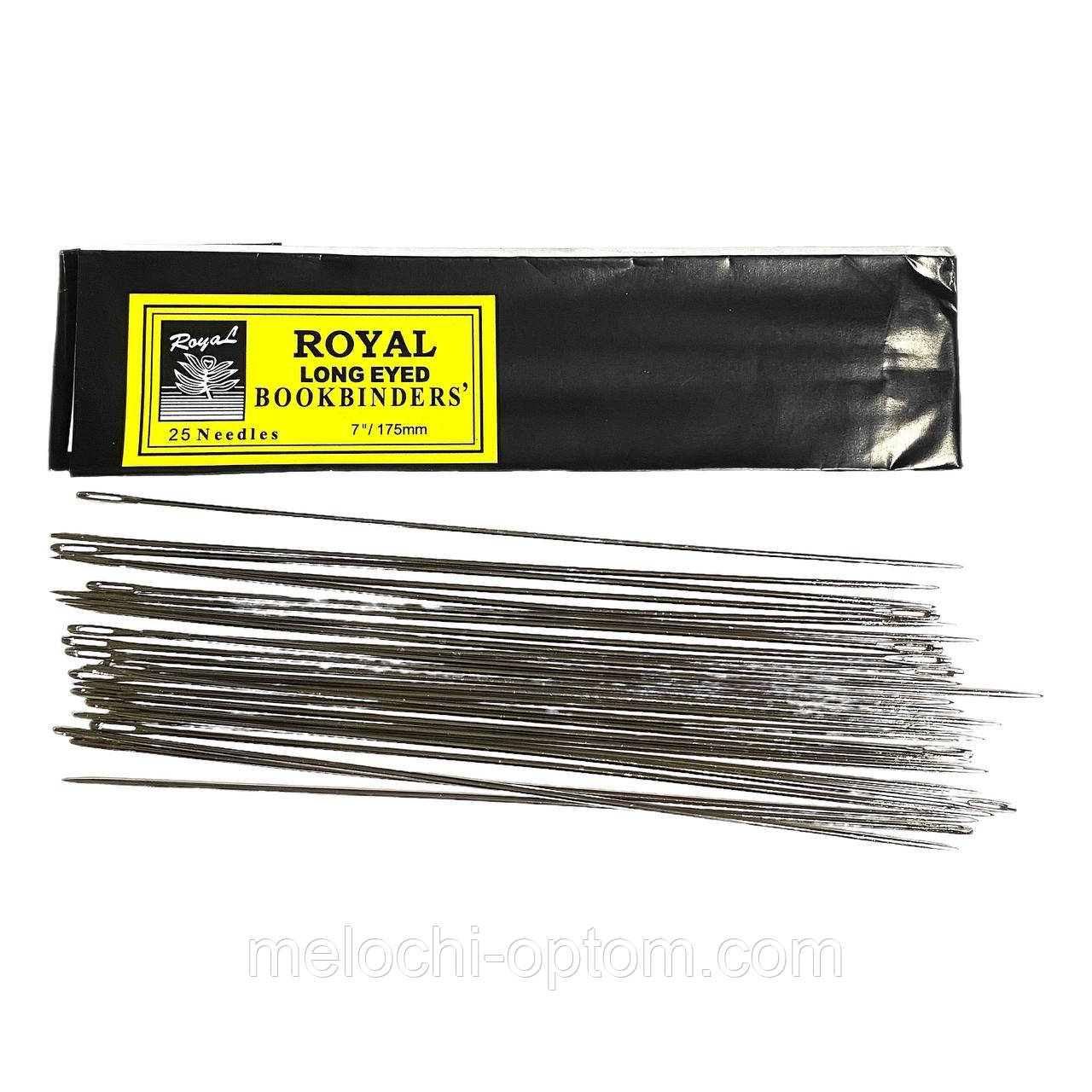 Иглы швейные ROYAL 7" 175mm ЦЫГАНСКИЕ (25шт/уп) ручные - фото 2 - id-p1771594178