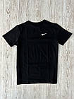 Чоловіча футболка Nike чорна бавовняна літня ⁇ Теніска Найк спортивна на літо, фото 2