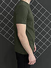 Чоловіча футболка Palm Angels хакі спортивна бавовняна літня Теніска Палм Ангелс спортивна на літо, фото 3