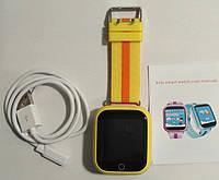 Смарт часы детские умные Q100S (GPS + LBS + WIFI) Yellow