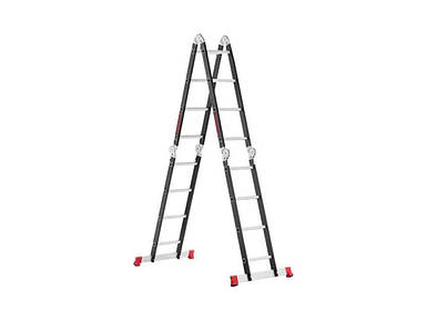 Драбина-трансформер 4х4, сталевий профіль 4450мм, 150кг LT-0024 ТМ INTERTOOL FG