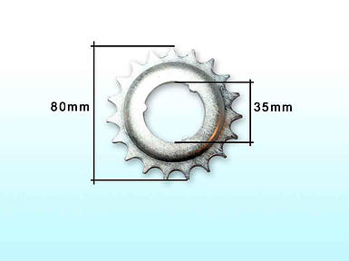 Зірка ведома 19 зубів (біла) ТМ КОЛЕСО