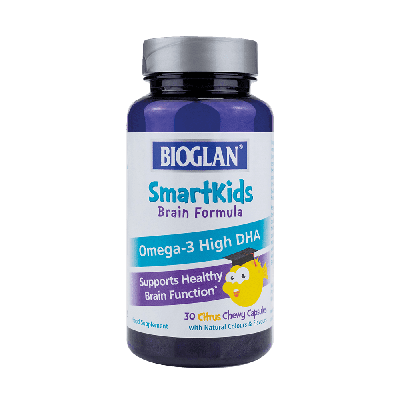 Bioglan Omega-3 SmartKids Brain для дітей капсули-желейки 30 шт. (Біоглан Омега-3 DHA)