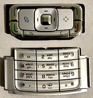 Клавиатура (кнопки) для телефона Nokia N95 Silver