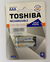 Аккумуляторная батарея Toshiba AAA/HR3 (1.2V, Ni-Mh, 750mAh, блистер, 2шт)