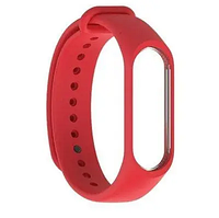 Ремешок cиликоновый для часов Xiaomi Mi Band 3/4 Red