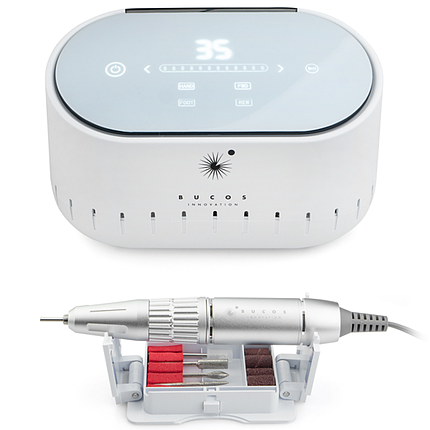 Фрезер для манікюру BUCOS Nail Drill X3 Pro White Pearl 65 Вт і 35000 об/хв, білий перламутровий, фото 1