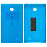 Крышка задняя для Nokia X Dual Sim с боковыми кнопками Blue