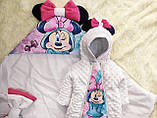 Яскравий весняний комплект на виписку з пологового будинку для новонароджених Мікі Маус ШкодаМода Рожевий, фото 6