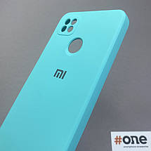 Чохол для Xiaomi Redmi 9C матовий з мікрофіброю чохол на телефон сяомі редмі 9с бірюзовий s1q, фото 4