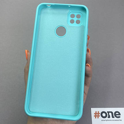 Чохол для Xiaomi Redmi 9C матовий з мікрофіброю чохол на телефон сяомі редмі 9с бірюзовий s1q, фото 3