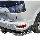 Защита заднего бампера Mitsubishi Outlander XL 10-12 - тип: углы двойные