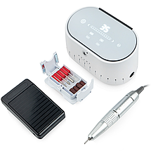 Фрезер для манікюру BUCOS Nail Drill X3 Pro White Pearl 65 Вт і 35000 об/хв, білий перламутровий, фото 5