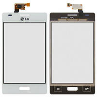 Сенсорный экран (Тачскрин) для LG E610 Optimus L5 / E612 Optimus L5 белый