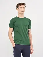 Футболка мужская однотонная, мужская футболка базовая качественная, футболки мужские темно-зеленый, 3ХЛ