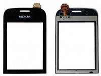Сенсорный экран (Тачскрин) для Nokia 202 Asha (Original China) Black