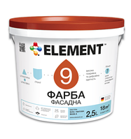 Краска фасадная для стен ELEMENT 9 (под тонировку В3) С-3, 2.35