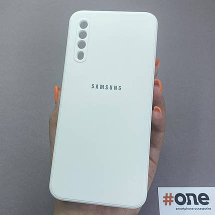 Чохол для Samsung Galaxy A50s матовий з мікрофіброю чохол на телефон самсунг а50с білий s1q, фото 1
