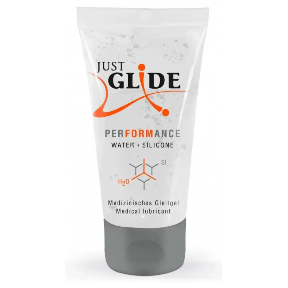 Гібридний гель-лубрикант Just Glide Performance, 50 ml, фото 1