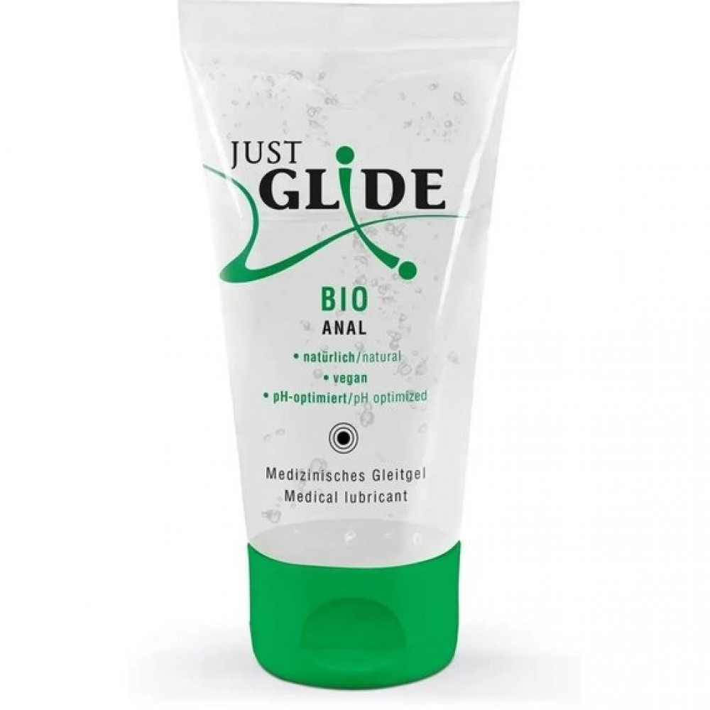 Веганське органічне анальне мастило на водній основі — Just Glide Bio Anal, 50 ml