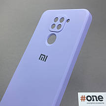 Чохол для Xiaomi Redmi Note 9 матовий з мікрофіброю чохол на телефон сяомі редмі нот 9 бузковий s1q, фото 4