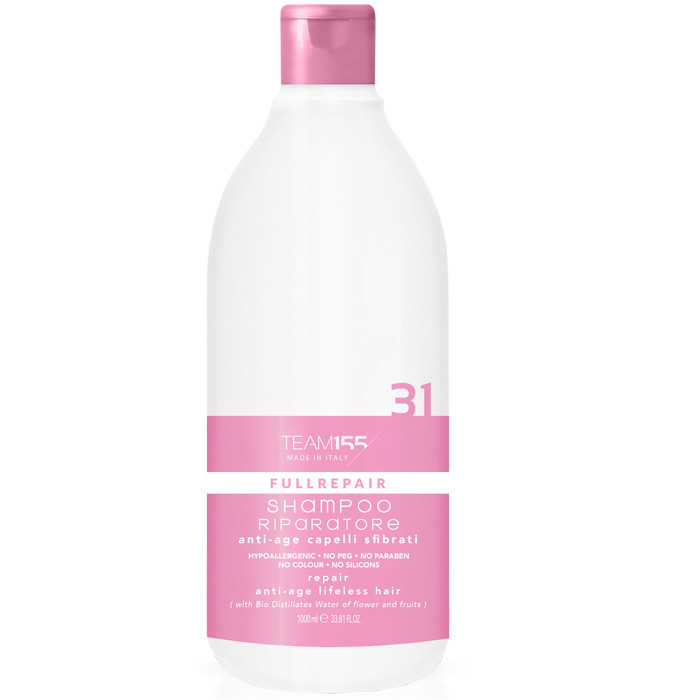 Відновлювальний шампунь антивікової дії для ослабленого волосся Team 155 FullRepair 31 Shampoo 1000 мл, фото 1