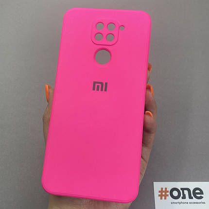 Чохол для Xiaomi Redmi Note 9 матовий з мікрофіброю чохол на телефон сяомі редмі нот 9 малиновий s1q, фото 1