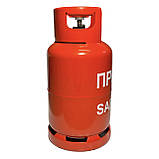 Балон газовий 27 л пропановий (Португалія) + Настільна плита 3 конфорки та Комплект підключення SAFEGAS, фото 2