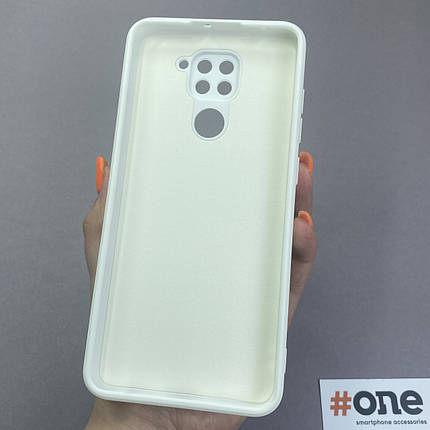 Чохол для Xiaomi Redmi Note 9 матовий з мікрофіброю чохол на телефон сяомі редмі нот 9 білий s1q, фото 3