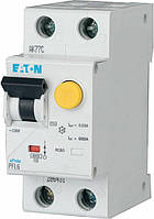Дифференциальный автоматический выключатель 2п 25А PFL6-25 / 1N / C / 003 30mA Eaton