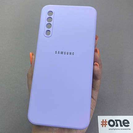 Чохол для Samsung Galaxy A50s матовий з мікрофіброю чохол на телефон самсунг а50с бузковий s1q, фото 1