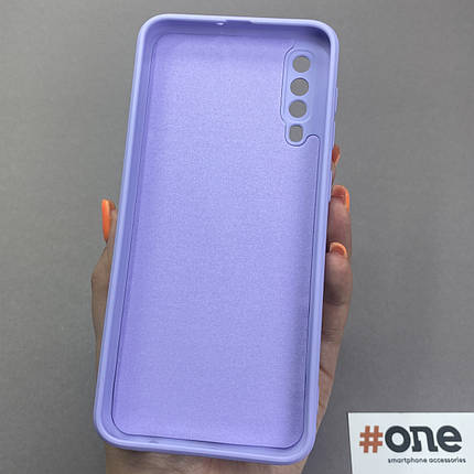 Чохол для Samsung Galaxy A50s матовий з мікрофіброю чохол на телефон самсунг а50с бузковий s1q, фото 2