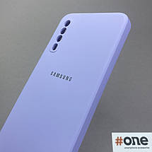 Чохол для Samsung Galaxy A50s матовий з мікрофіброю чохол на телефон самсунг а50с бузковий s1q, фото 3