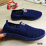 Мокасини чоловічі літні Гіпаніс сині 41-45, фото 3