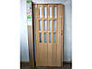 Двері міжкімнатні складані (гармошка) зі склом ПВХ, фото 4