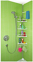 Кутова телескопічна полиця для ванної кімнати Multi Corner Shelf 229х33 см, фото 7