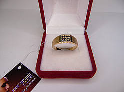 Золота печатка, кільце, перстень. Розмір 20 Нова