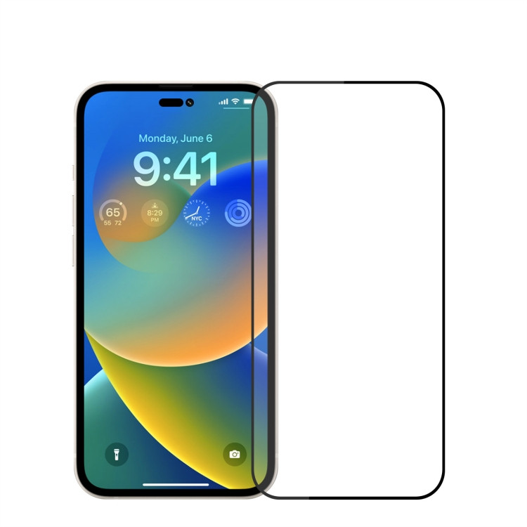 Захисне скло Standart iPhone 14 Pro Чорне, фото 1