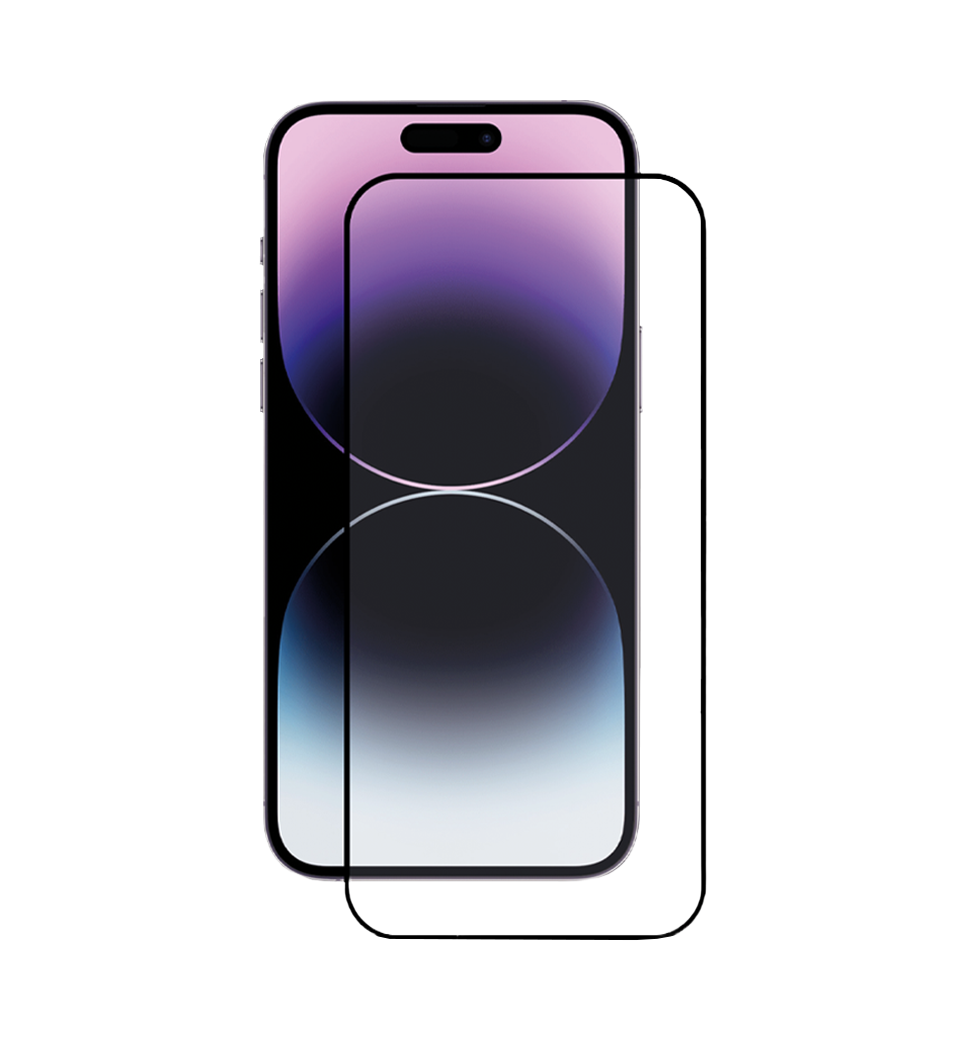 Захисне скло Premium iPhone 14 Pro Max Чорне, фото 1