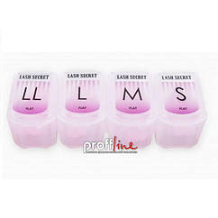 Набір бігудей для ламінування вій Lash secret Flat (S, M, L, LL)